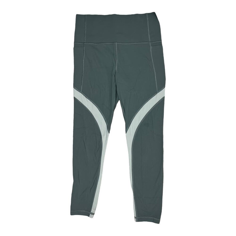 Athleta Salutation Stash Pocket II Color Block 7/8 Tights Small